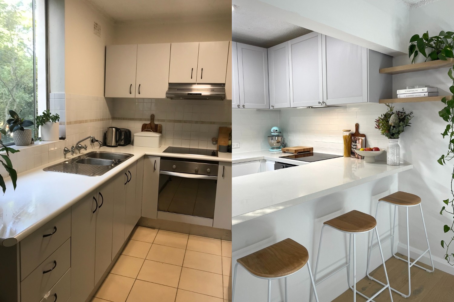 Kitchen Renovation before and after image